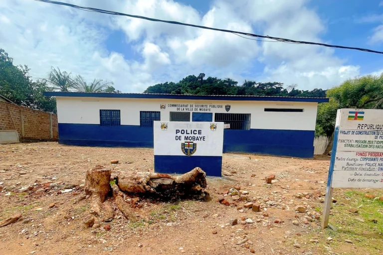 Construction du Commissariat de Sécurité Publique de Mobaye.